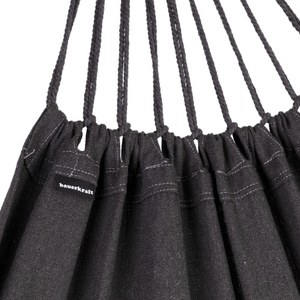 Hamak ogrodowy bujak huśtawka leżak 200x100cm grafitowy