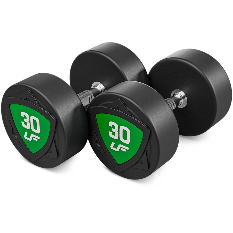 Zestaw hantli stałych poliuretanowych 27,5-37,5kg (skok co 2,5kg) 325 kg – UpForm