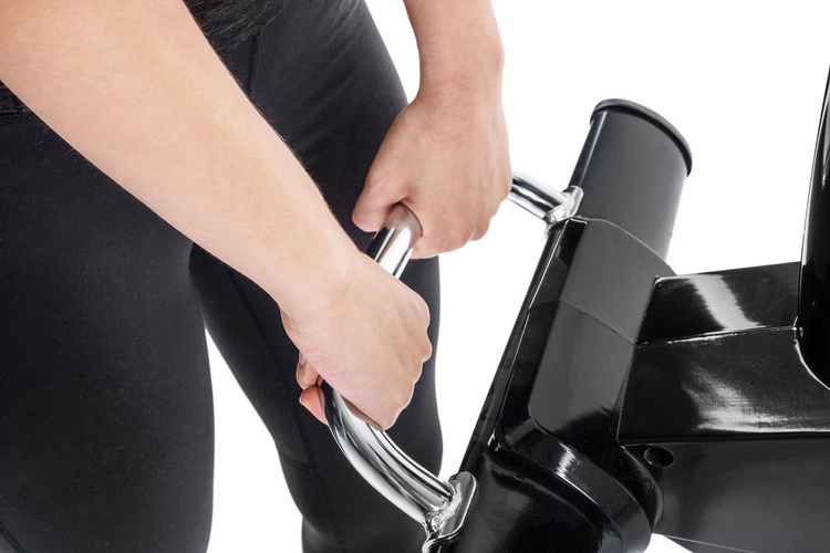 Rower leżący HS-070L Helix srebrny + mata - Hop Sport