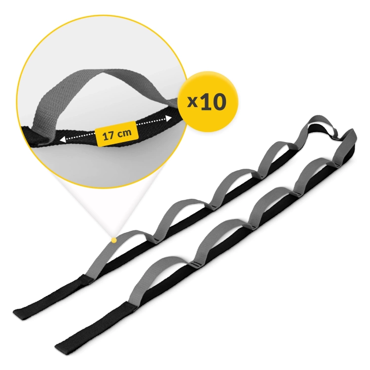 Taśma do rozciągania czarno-szara - 4FIZJO