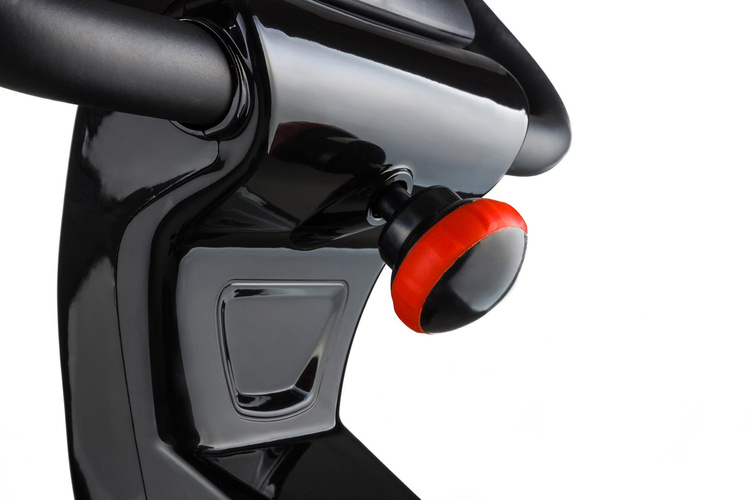 Rower elektryczno-magnetyczny HS-090H Apollo srebrny + mata - Hop Sport