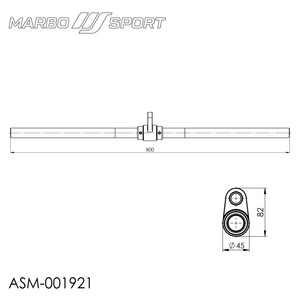 Uchwyt ASM-001921 - Black Hard Chrom - Marbo Sport