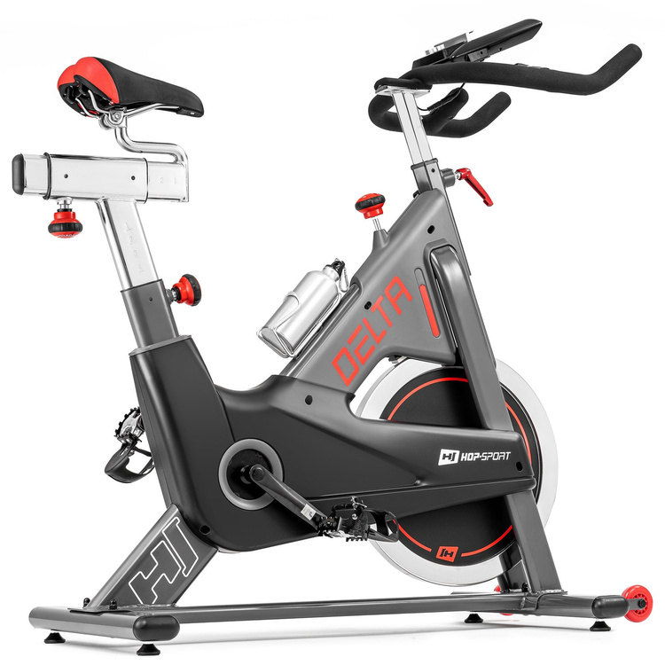 Rower spiningowy HS-065IC Delta czerwony - Hop Sport