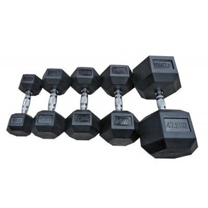 Hantla ogumowana HEX 2,5 kg - Bauer Fitness