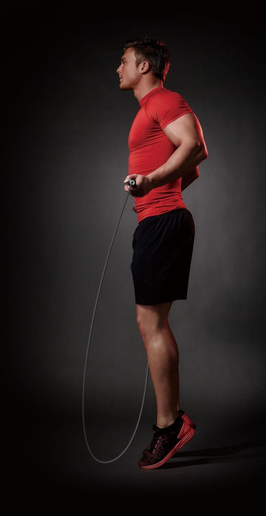 Skakanka speed z obciążnikami 2 x 100g BK 256 - Body Sculpture