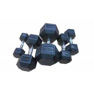 Hantla ogumowana HEX 2,5 kg - Bauer Fitness