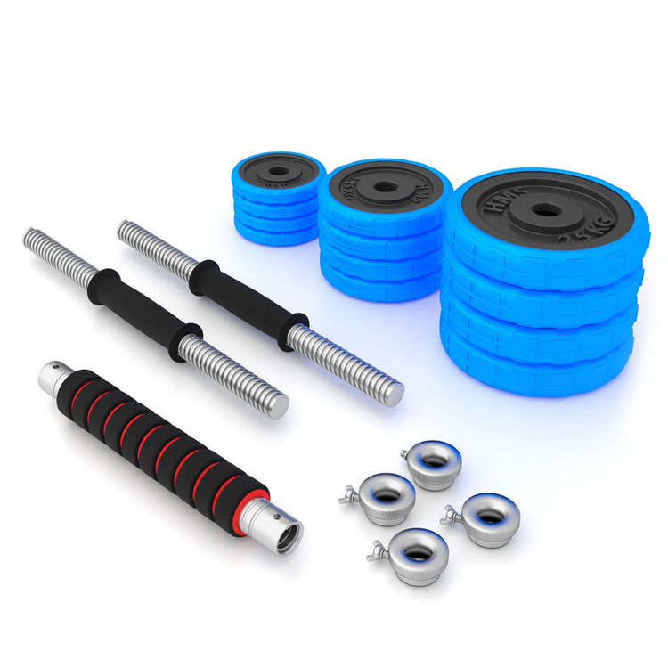 Sztangielki gumowane SGG30 BAR 30kg - HMS