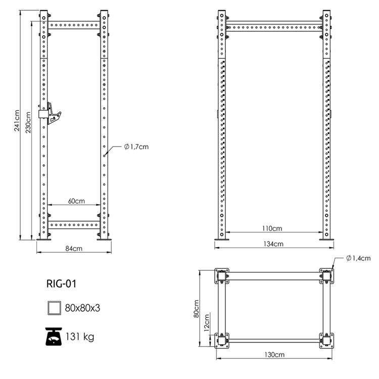 Klatka Power Cage PRO UFT-RIG-01 - UpForm