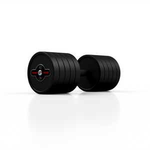 Hantla stalowa gumowana 40 kg czarny mat - Marbo Sport