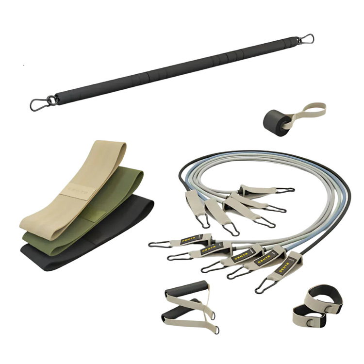 Zestaw Centr Workout Kit - 3szt gum oporowych, 5 ekspanderów, 1 gryf (CWK)