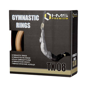 Drewniane kółka gimnastyczne z miarką TX08 - HMS