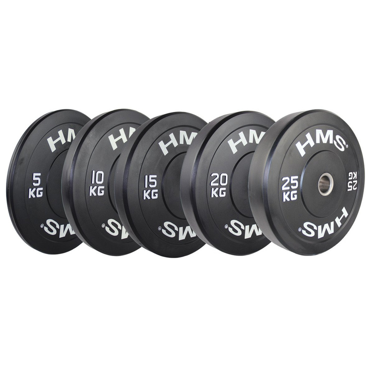 Obciążenie olimpijskie gumowane BBR15 15 kg - HMS