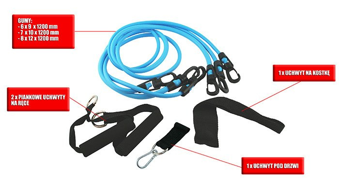 Zestaw do ćwiczeń siłowych TX01 - HMS