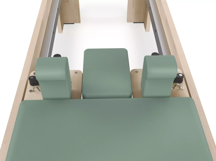 Reformer do Pilatesu PTX6000 Cadillac Drewniany (green tea) Toorx Liveness - Łóżko do Pilatesu (PTX-6000G)