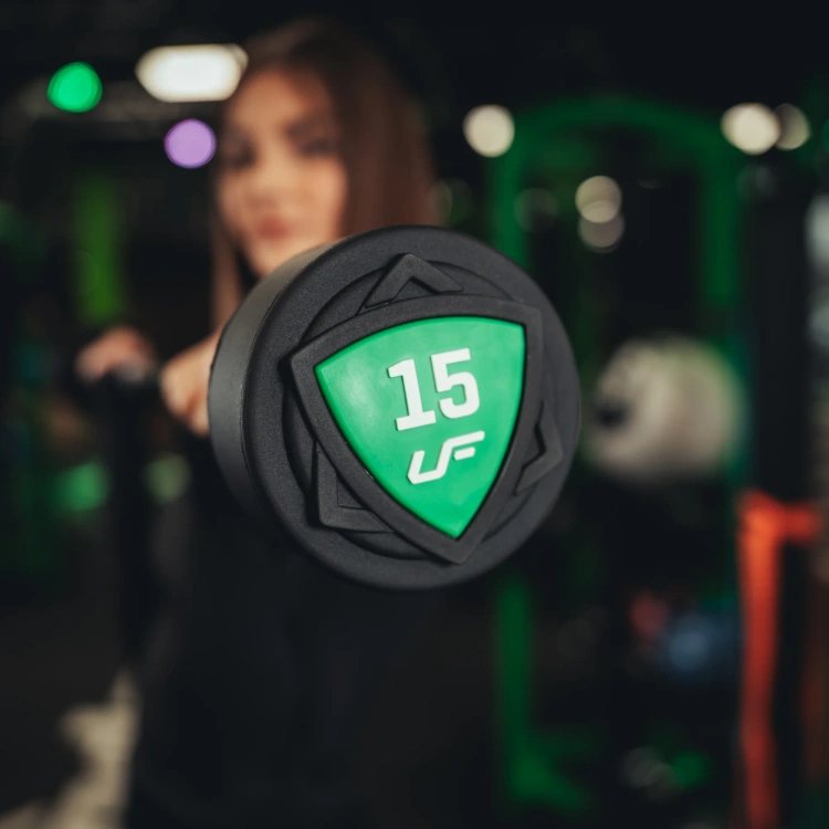 Zestaw sztang prostych poliuretanowych 10-55 kg (skok co 5 kg) 325 kg – UpForm