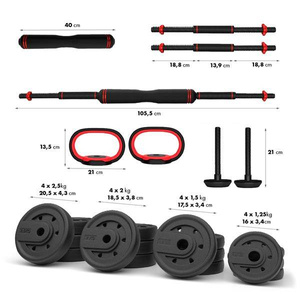 Zestaw ciężarów 30 kg - SGX130 (2 części) PRO SET 6w1 - HMS