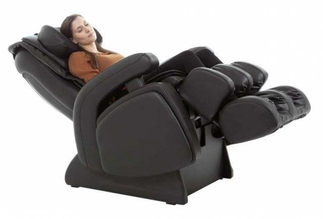 Fotel masujący Premion czarny - Finnlo