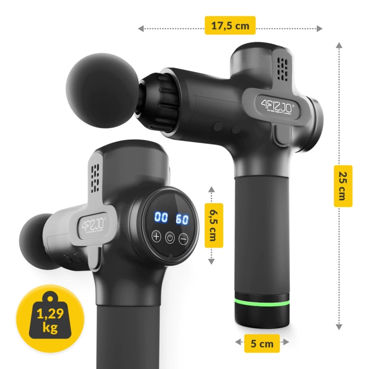 Pistolet do masażu MASSAGE GUN PRO+ 4Fizjo