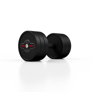 Hantla stalowa gumowana 22,5 kg czarny mat - Marbo Sport