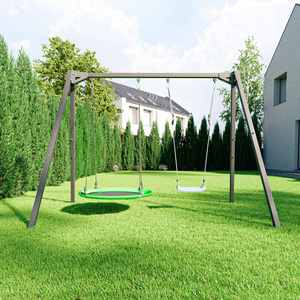 Huśtawka podwójna na łożyskach (stelaż 2-stanowiskowy) PREMIUM MO-013 - Marbo Sport