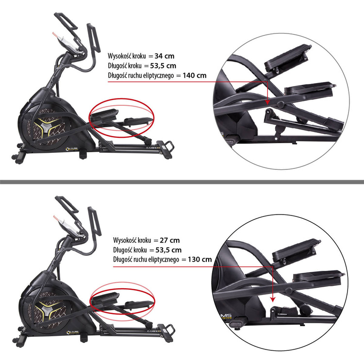 Orbitrek eliptyczny H1802 - HMS