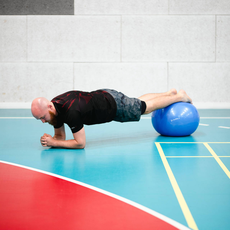 Piłka gimnastyczna YB01N 75 cm czarna - HMS