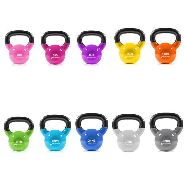 Zestaw hantli kettlebell Upform 4-32 KG