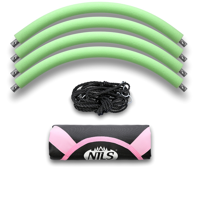 Huśtawka wisząca bocianie gniazdo Ø100 cm PINK - NILS