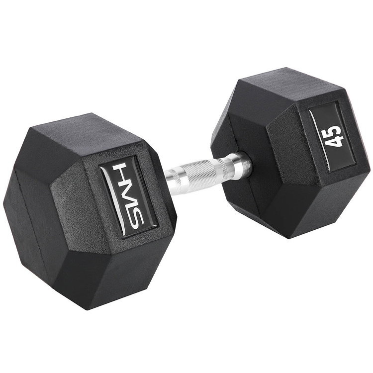 Hantla stalowa gumowana Hex Pro 45 kg - HMS