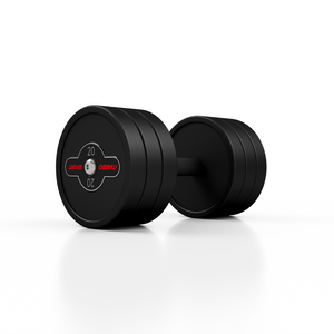 Hantla stalowa gumowana 20 kg czarny mat - Marbo Sport