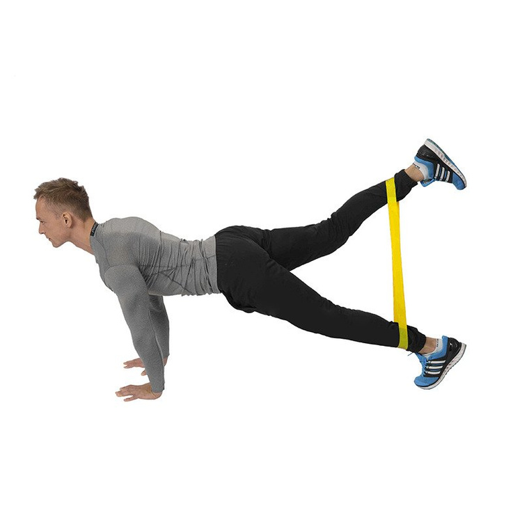 Guma do ćwiczeń GU04 żółta 0,4 x 50 x 500mm - HMS