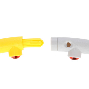 Hula hop masujący z magnesami HHP005 grey-yellow - HMS