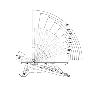 L3150 REGULOWANA ŁAWKA DO ĆWICZEŃ