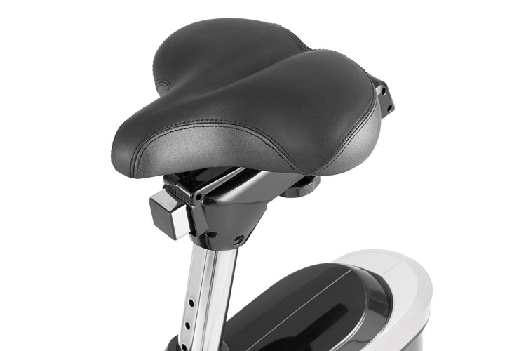 Rower elektryczno-magnetyczny HS-090H Apollo srebrny + mata - Hop Sport