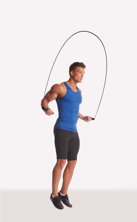 Skakanka speed z obciążnikami 2 x 100g BK 256 - Body Sculpture