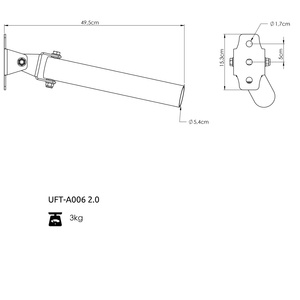 Uchwyt landmine do klatek RIG PRO 80x80 - UpForm