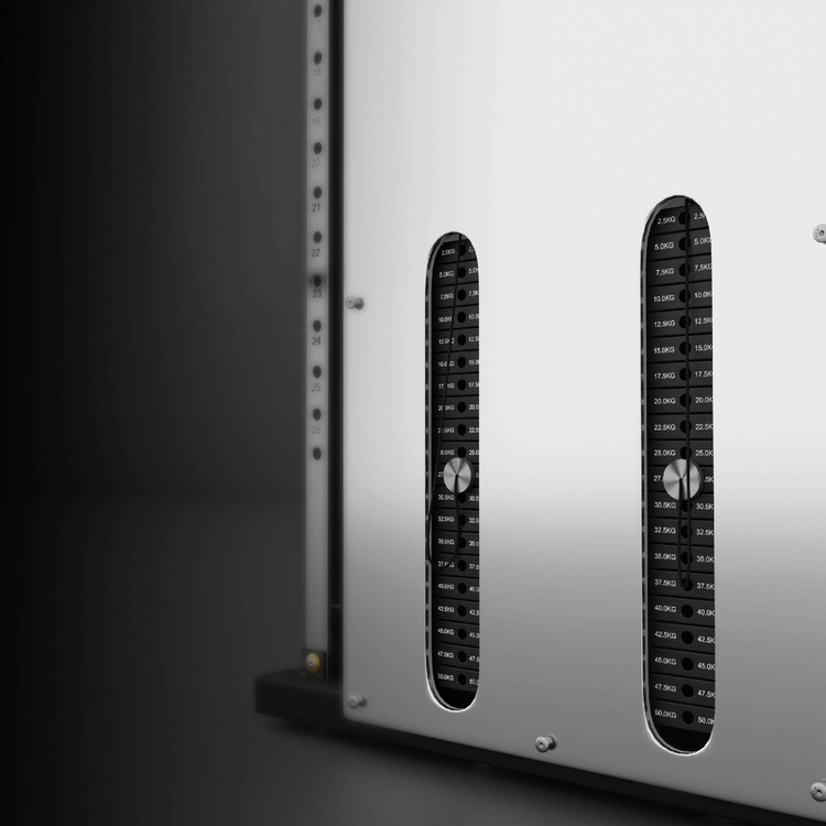 Brama przyścienna treningowa podwójna ze stosem BS302 - HMS