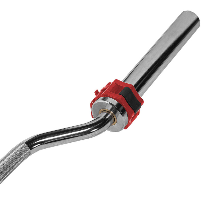 Gryf olimpijski łamany z zaciskami szczękowymi 230 cm GOL320 - HMS