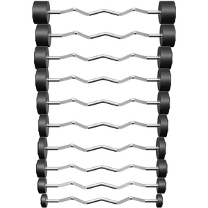 Zestaw sztang łamanych poliuretanowych 10-55 kg (skok co 5 kg) 325 kg – UpForm