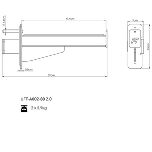 Ramiona asekuracyjne do klatek RIG PRO 80x80 - UpForm
