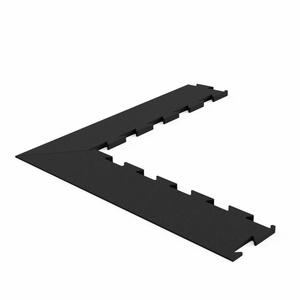 Narożnik profesjonalnej podłogi pod wolne ciężary Premium puzzle czarny - Marbo Sport