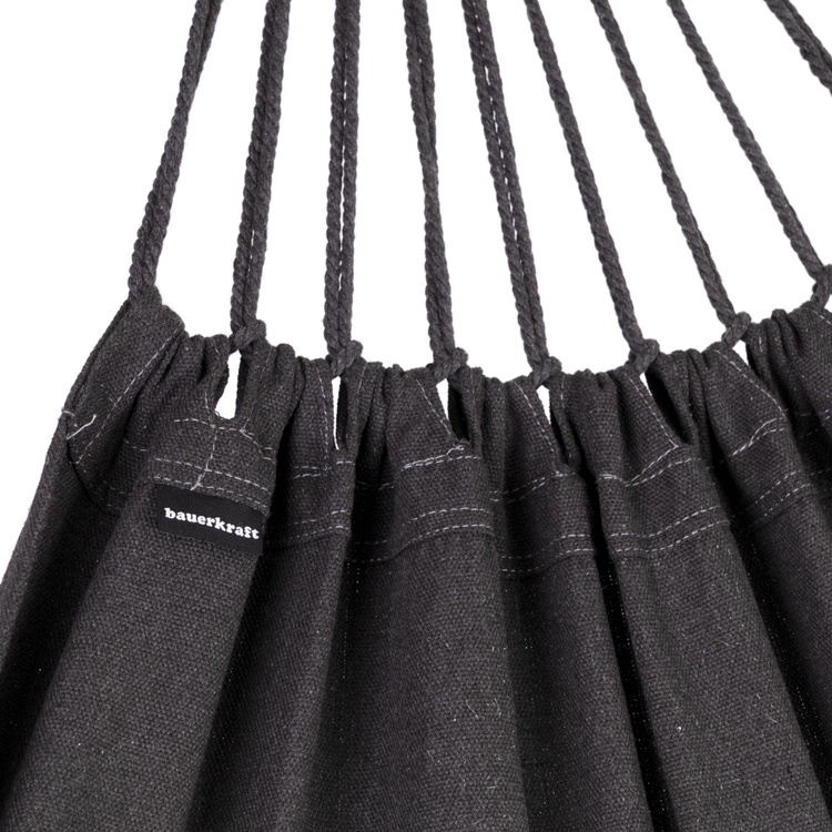 Hamak ogrodowy bujak huśtawka leżak 200x100cm grafitowy