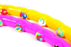 Magnetyczny hula-hop masażer SG-054-30 kulek - Sapphire