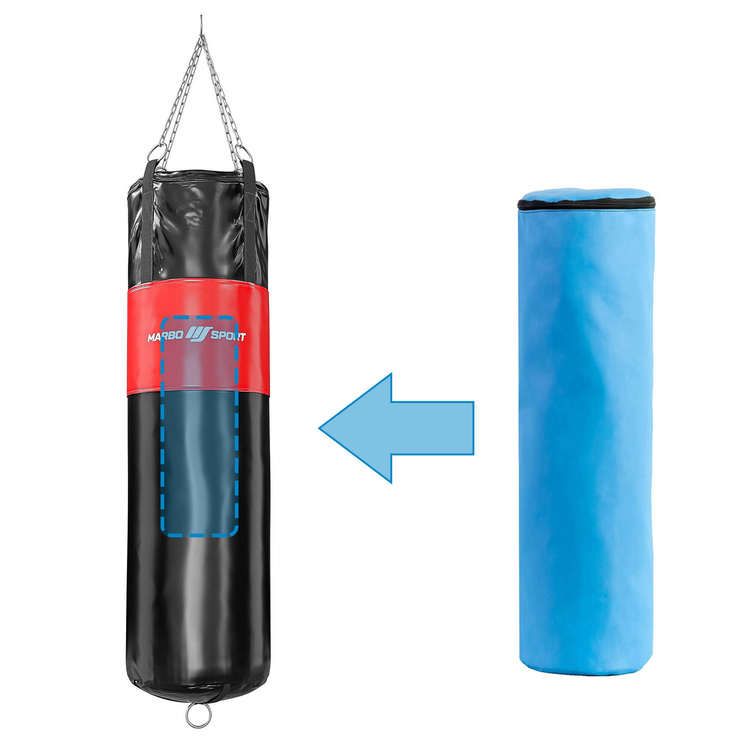 Worek bokserski wzmocniony 150 cm fi45 cm + torpeda MC-W150|45-EX - Marbo Sport