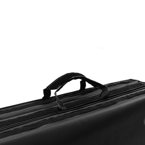 Materac gimnastyczny składany twardy z rzepami 180 x 90 x 5 cm czarny - Marbo Sport