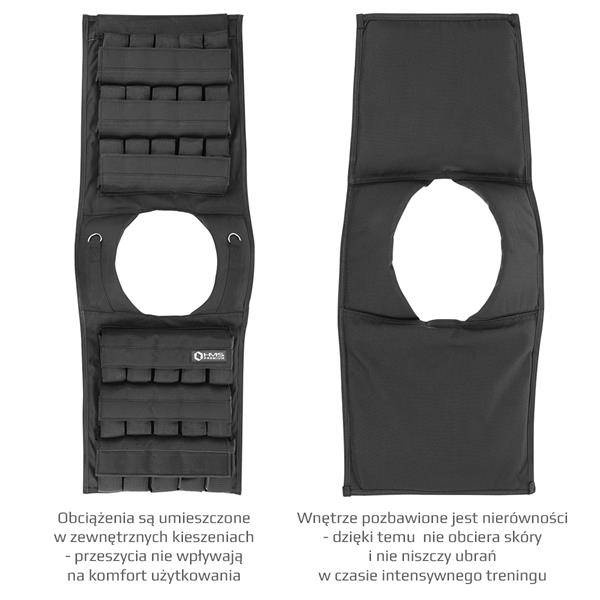 Kamizelka treningowa KTO30 z regulowanym obciążeniem 30 kg - HMS