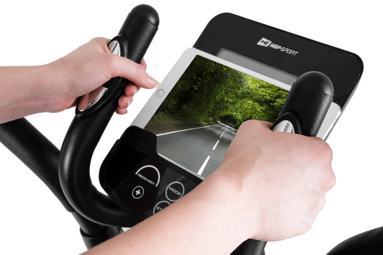 Elektromagnetyczny orbitrek HS-050C Frost czerwony - Hop Sport