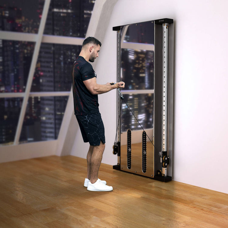 Brama przyścienna treningowa podwójna ze stosem BS302 - HMS