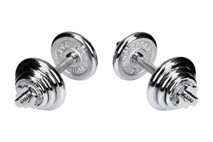 Hantle chromowane 2 x 10 kg - Hop Sport