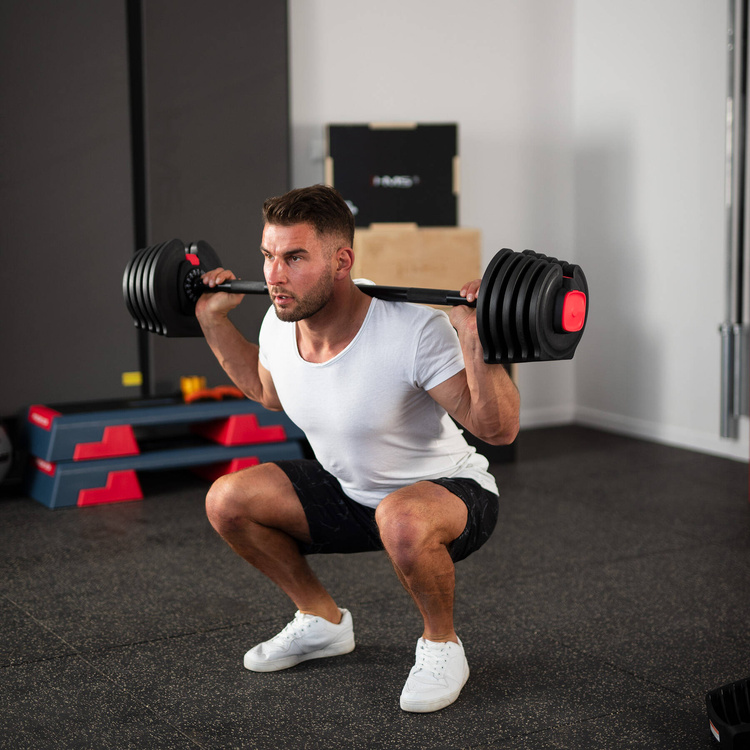 Zestaw regulowanych sztangielek SGR40 PRO 2w1 43,5 kg - HMS